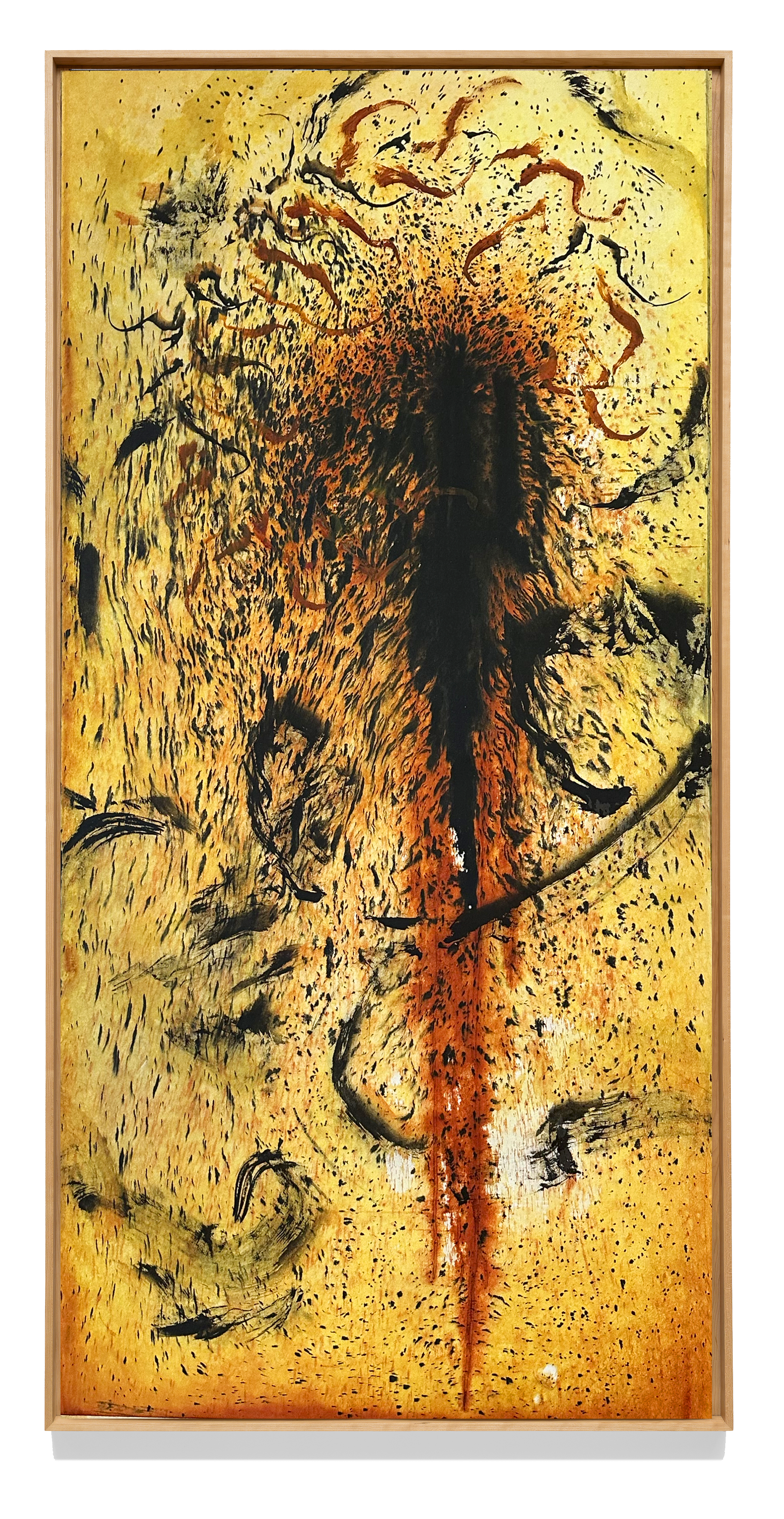 Large sunflower painting by Kyung-Me